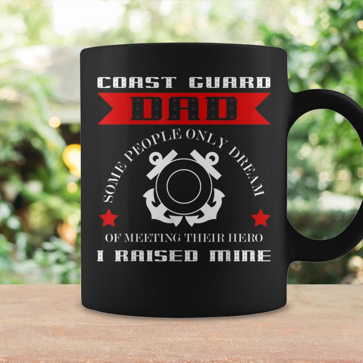 Coast Guard Dad Raised My Hero Gift Coast Guardsman Coffee Mug Gifts ideas