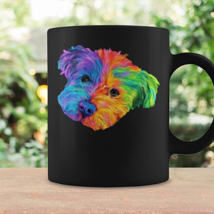 Colorful Bichon Frize Dog Digital Art Coffee Mug Gifts ideas