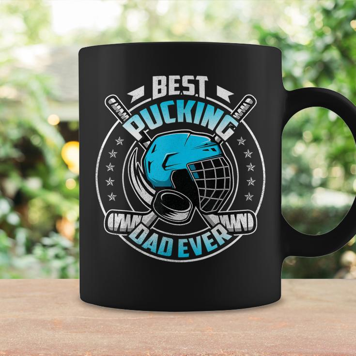 Cool Hockey Dad Gifts Funny Best Pucking Dad Ever Sports Coffee Mug Gifts ideas