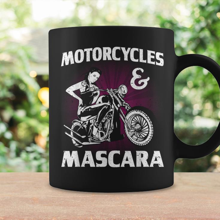 Cool Motorcycles And Mascara For Women Girls Makeup Bikers Coffee Mug Gifts ideas