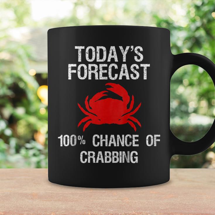 Crabbing - Funny Crab Hunter Todays Forecast Coffee Mug Gifts ideas