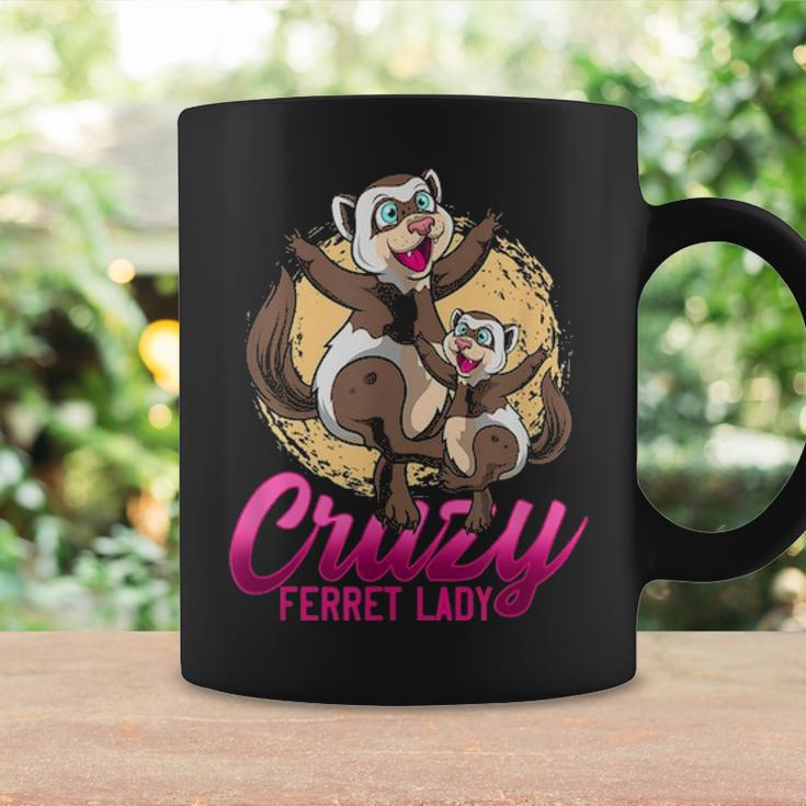 Crazy Ferret Lady Cute Pet Animal Lover Mother Daughter Coffee Mug Gifts ideas