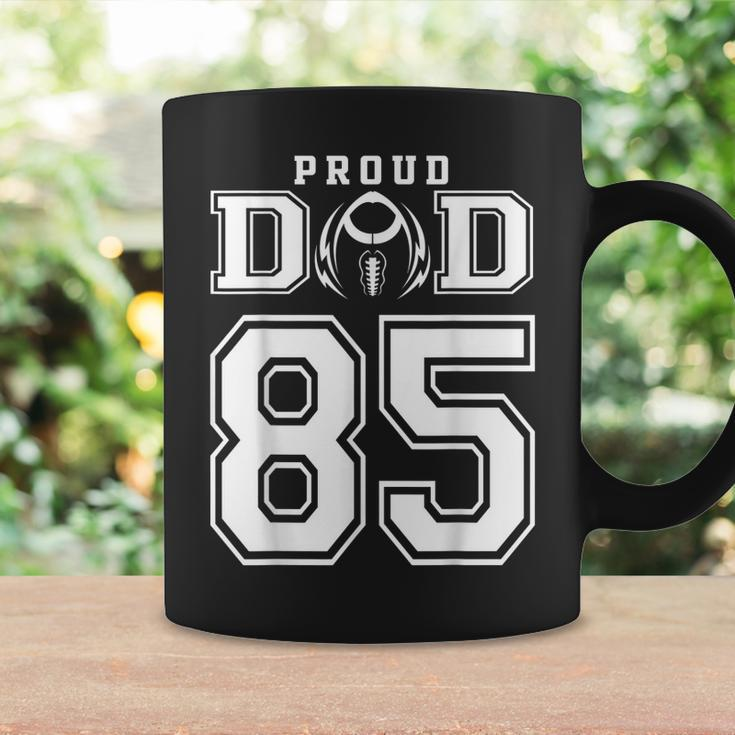 Custom Proud Football Dad Number 85 Personalized For Men Coffee Mug Gifts ideas
