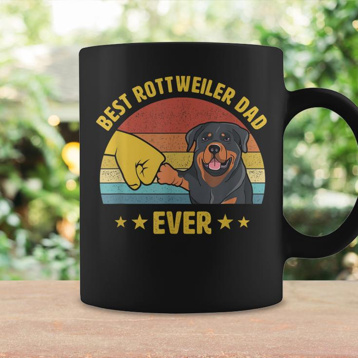 Cute Best Rottweiler Dad Ever Proud Vintage Rottie Father Coffee Mug Gifts ideas