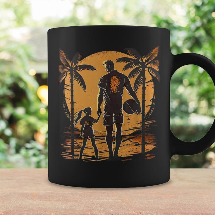 Dad And Daughter Volleybal Graphic Men Women Boys Girls Coffee Mug Gifts ideas