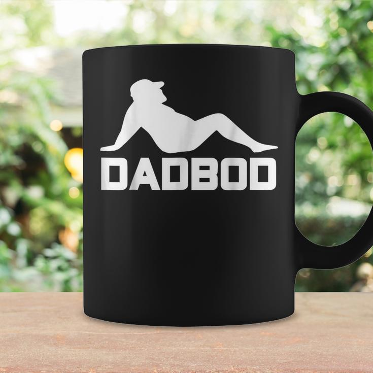 Dad Bod Funny Dadbod Silhouette With Beer Gut Coffee Mug Gifts ideas