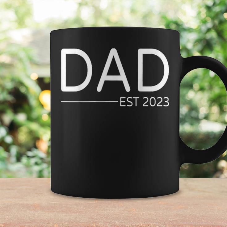 Dad Est 2023 First Fathers Day 2023 Promoted To Daddy Coffee Mug Gifts ideas