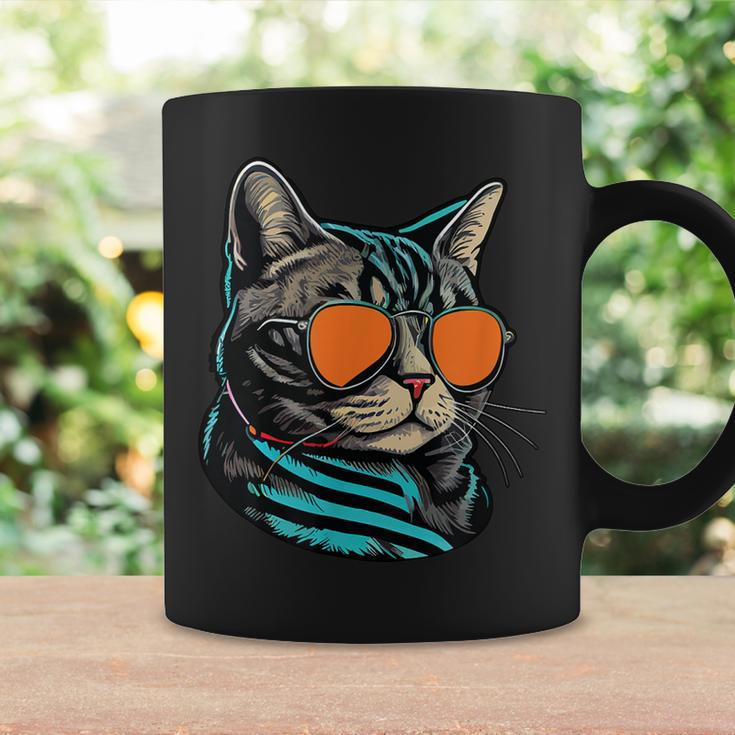 Dad Mom Cat Sunglasses American Shorthair Cat Coffee Mug Gifts ideas