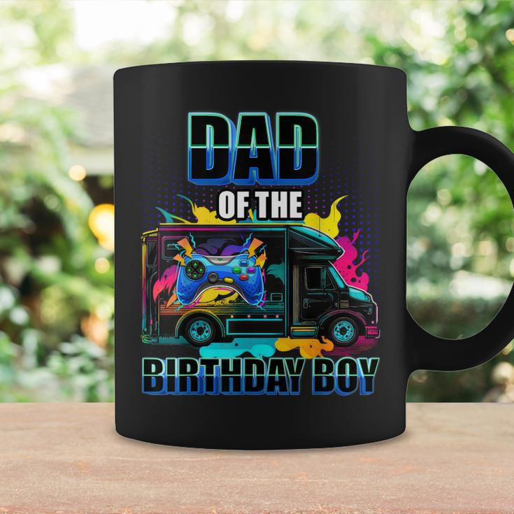 Dad Of The Birthday Boy Video Gaming Truck Gamer Party Gift For Mens Coffee Mug Gifts ideas