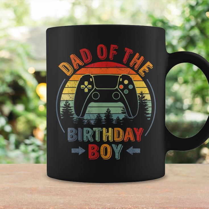 Dad Of The Birthday Boy Vintage Matching Gamer Birthday Coffee Mug Gifts ideas