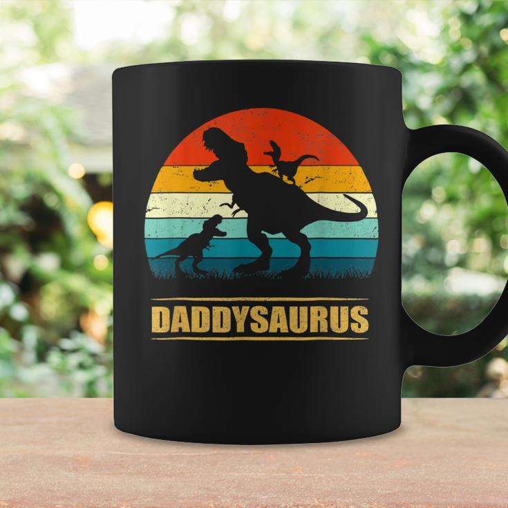 Dad Saurus Daddy DinosaurRex 2 Kids Family Fathers Day Coffee Mug Gifts ideas