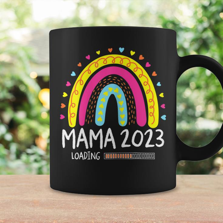 Damen Mama 2023 Loading Regenbogen Herz Werdende Mutter Mutti Tassen Geschenkideen