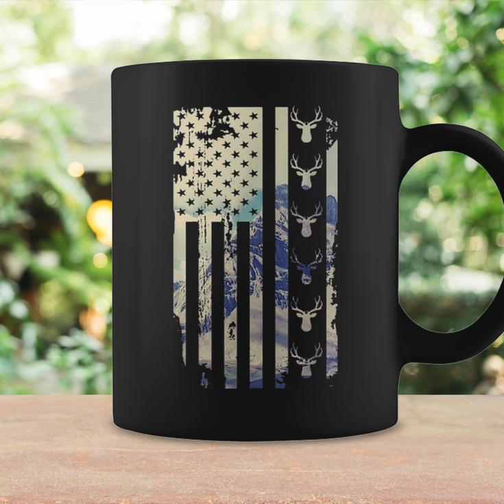 Deer Hunting American Flag 4Th Of July Fathers Day Christmas Coffee Mug Gifts ideas
