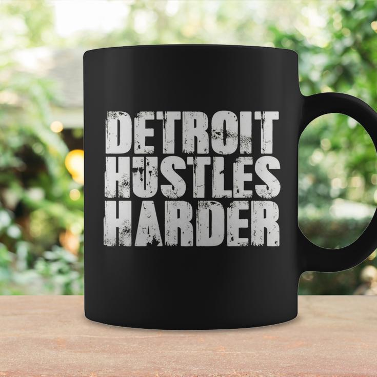Detroit Hustles Harder T-Shirt Detroit Shirt 2 Coffee Mug Gifts ideas
