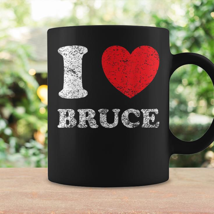 Distressed Grunge Worn Out Style I Love Bruce Coffee Mug Gifts ideas