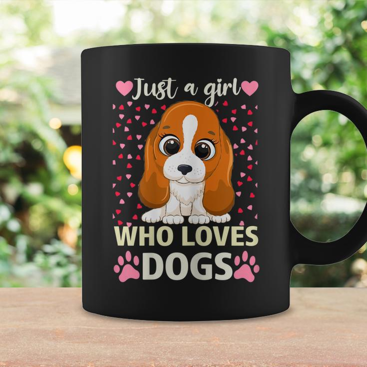 Dog Girls Women Just A Girl Who Loves Dogs Cute Dog Coffee Mug Gifts ideas