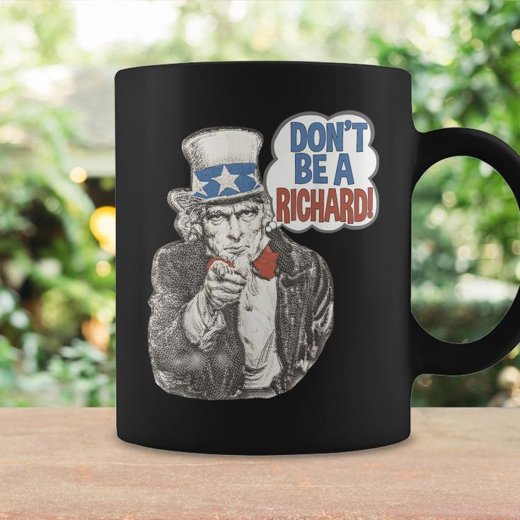 Dont Be A Richard Uncle Sam Patriotic Funny Quote Coffee Mug Gifts ideas