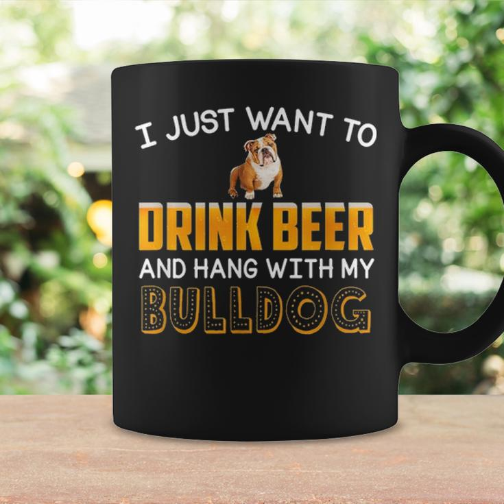 Drink Beer Hang With My English Bulldog Dad Mom Beer Day Coffee Mug Gifts ideas