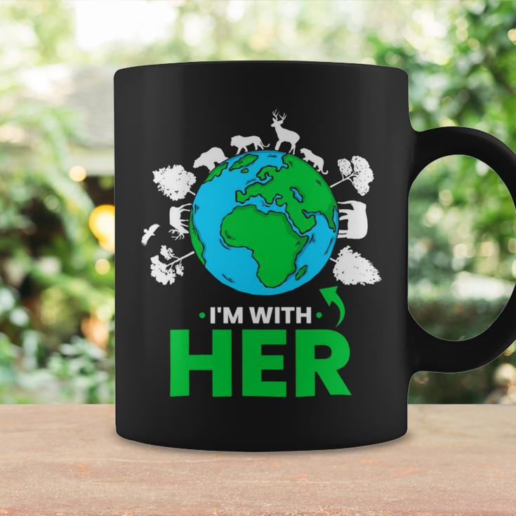 Earth Day Im With Her Mother Earth World Environmental Coffee Mug Gifts ideas