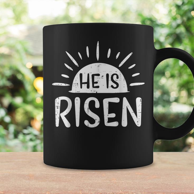 Easter Christian He Is Risen Sun Resurrection Men Women Kids Coffee Mug Gifts ideas