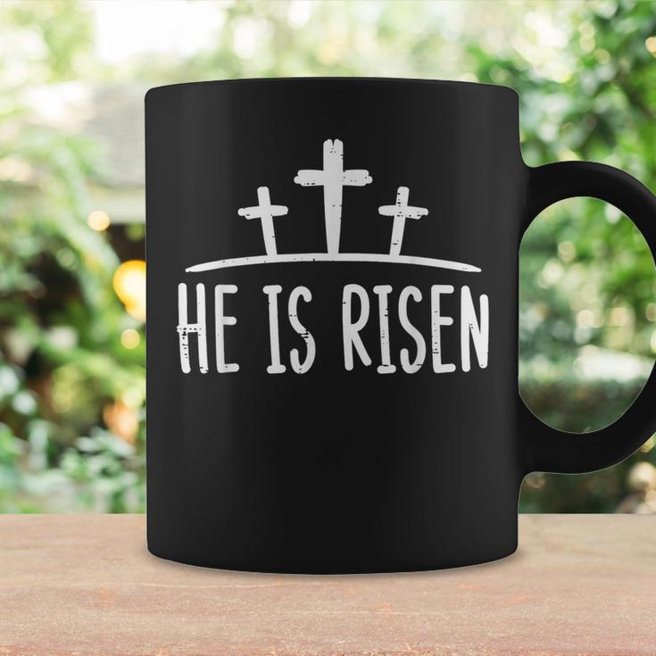 Easter He Is Risen Cross Religious Christian Men Women Kids Coffee Mug Gifts ideas