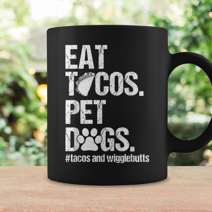 Eat Tacos Pet Dogs Tacos And Wigglebutts Retro Coffee Mug Gifts ideas