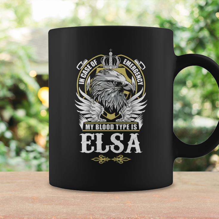 Elsa Name - In Case Of Emergency My Blood Coffee Mug Gifts ideas