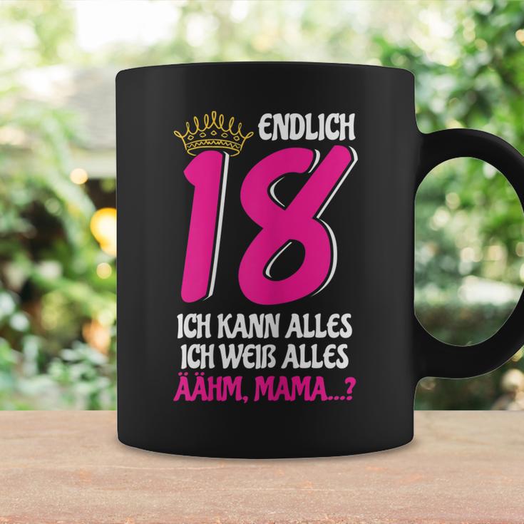 Endlich 18 Tassen für Damen, Lustiges Volljährig Mädchen Geburtstagsshirt Geschenkideen