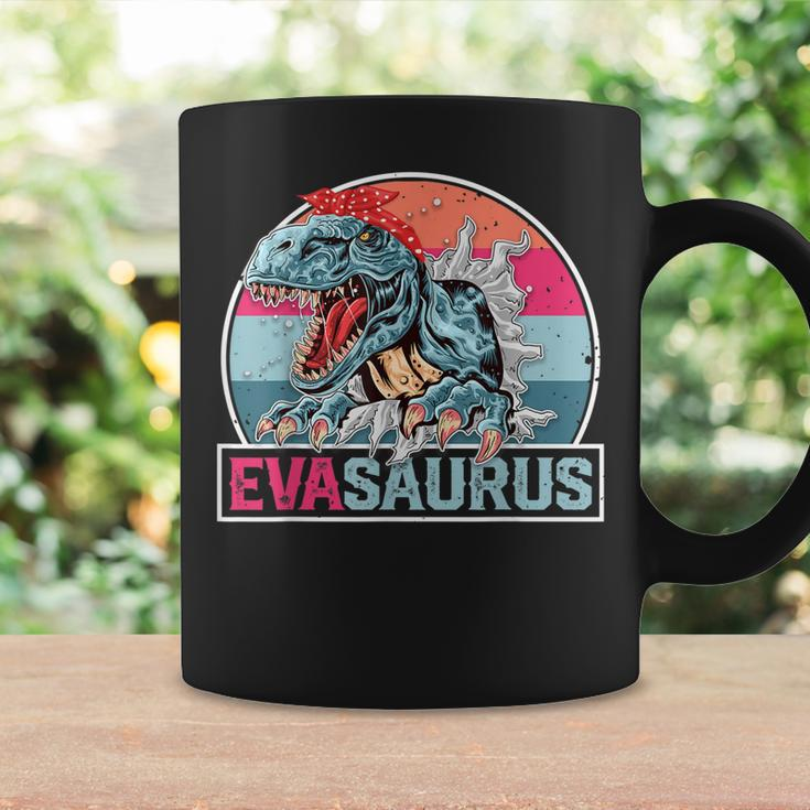 Eva Saurus Funny Personalized DinosaurRex Name Coffee Mug Gifts ideas