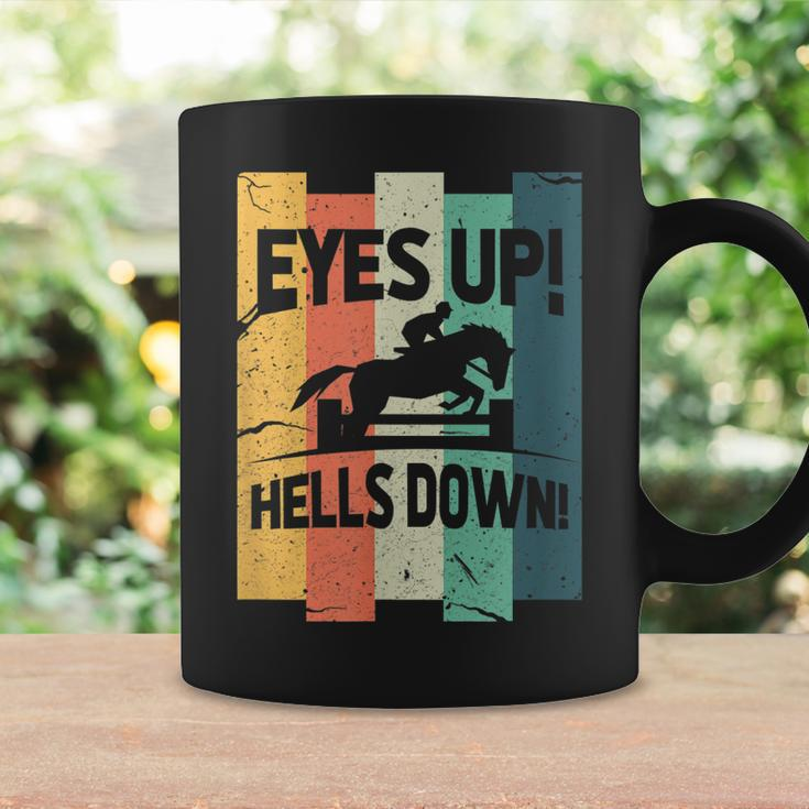 Eyes Up Heels Down I Horse Riding Equestrian Coffee Mug Gifts ideas