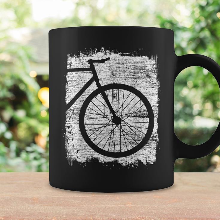 Fahrrad-Silhouette Grafik-Tassen in Schwarz, Stilvolles Radfahrer-Tee Geschenkideen