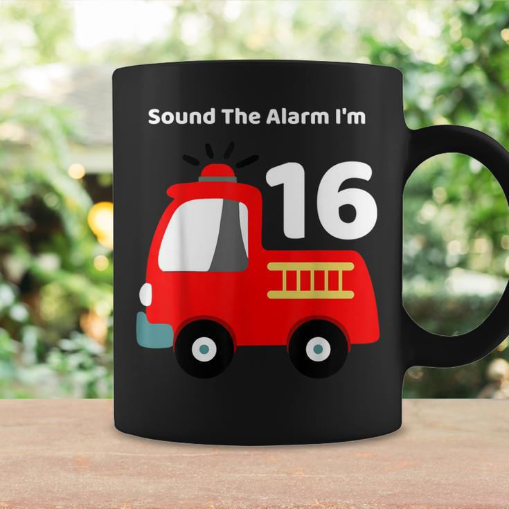 Fire Fighter Truck 16 Year Old Birthday | 16Th Bday Coffee Mug Gifts ideas