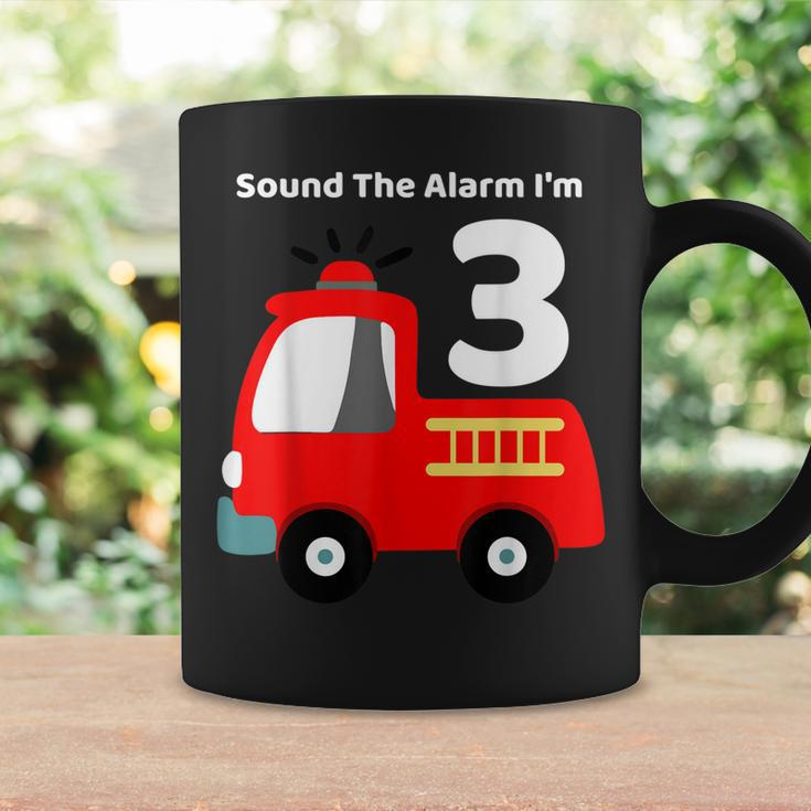 Fire Fighter Truck 3 Year Old Birthday | 3Th Bday Coffee Mug Gifts ideas