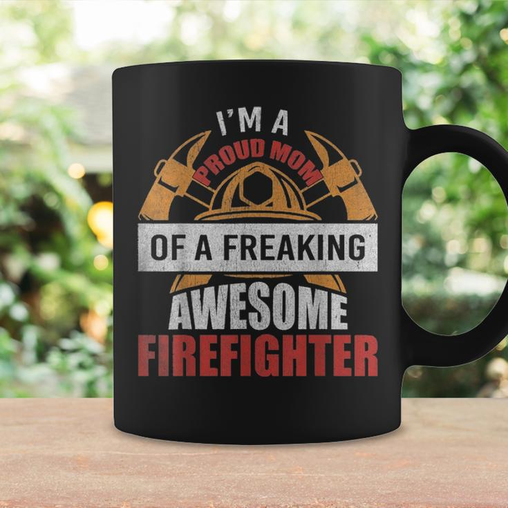 Firefighter Mom Proud Mom Of A Freaking Awesome Firefighter Coffee Mug Gifts ideas