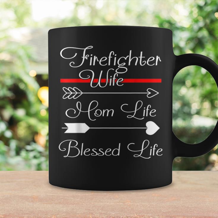 Firefighter Wife Mom Life Blessed Life V2 Coffee Mug Gifts ideas