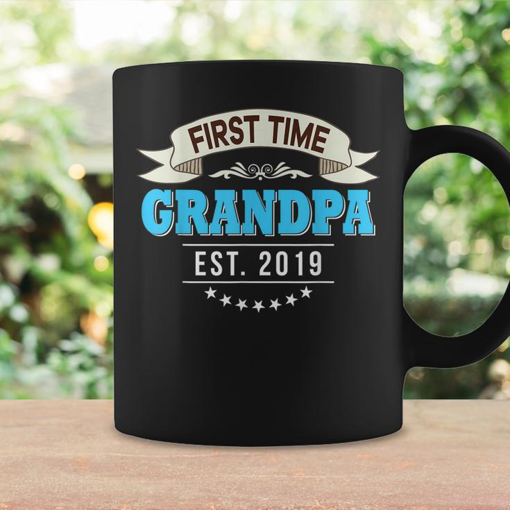 First Time Grandpa Est 2019 New Dad Mom Father Coffee Mug Gifts ideas