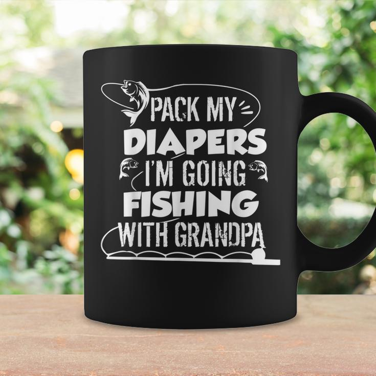 Fishing Rod Pack My Diapers Im Going Fishing With Grandpa Gift For Mens Coffee Mug Gifts ideas