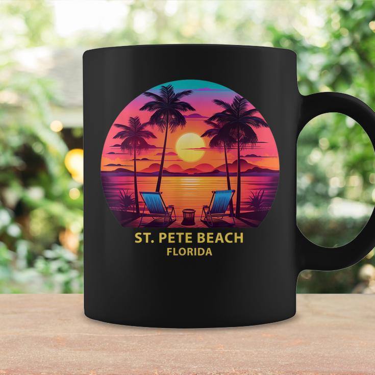 Florida St Pete Beach Colorful Palm Trees Beach Coffee Mug Gifts ideas