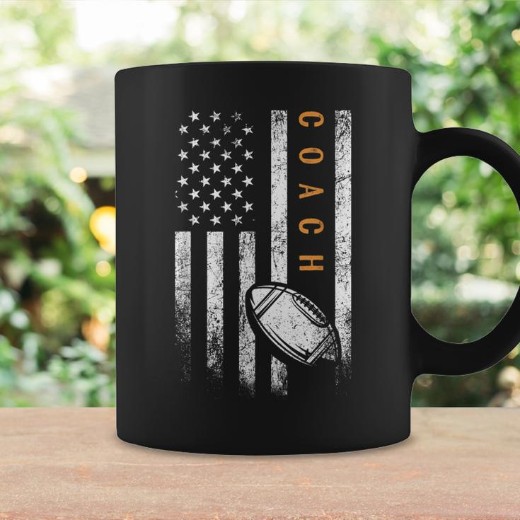 Football Coach American Flag Football Trainer Coaching Coffee Mug Gifts ideas