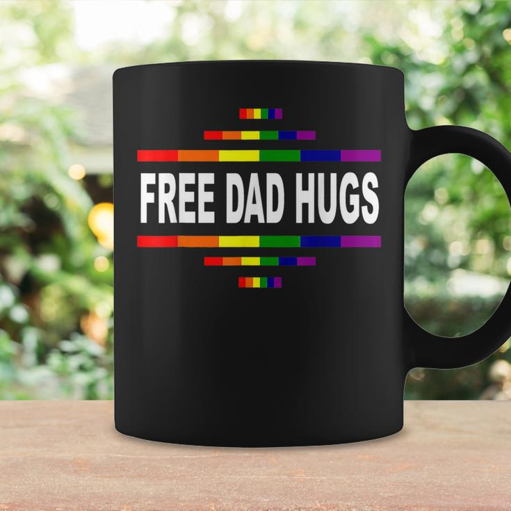 Free Dad Hugs Lgbt Rainbow Pride Fathers Day Gift Coffee Mug Gifts ideas