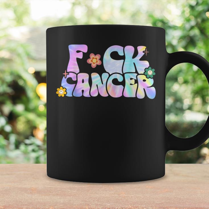 Fuck Cancer Groovy Tie Dye All Cancer Awareness Coffee Mug Gifts ideas
