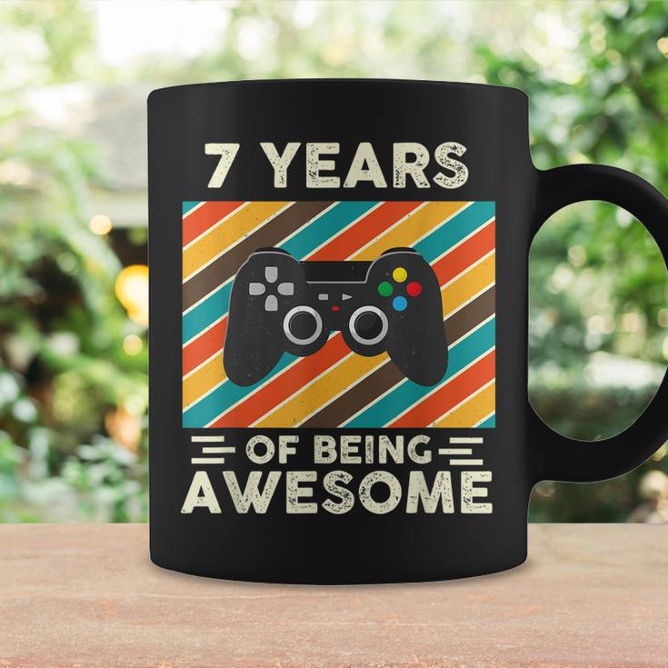 Funny 7 Years Old Awesome Video Gamer 7Th Birthday Boy Coffee Mug Thegiftio UK