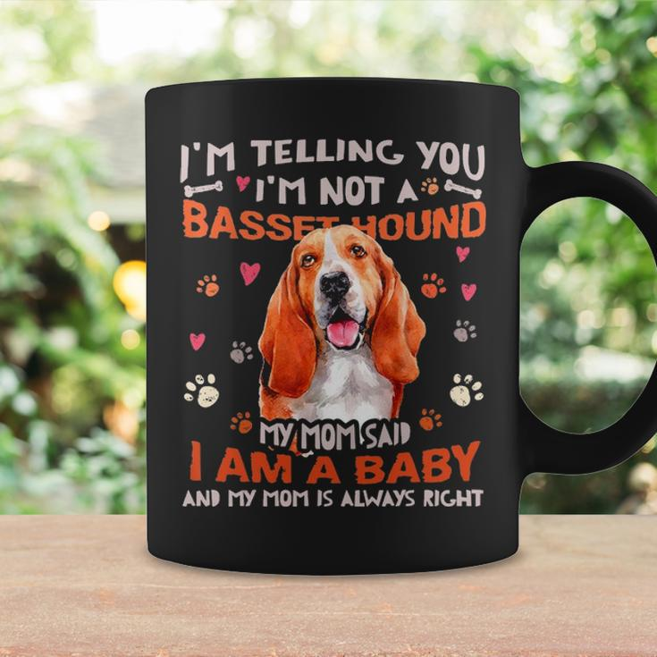 Funny Basset Hound Baby Dog Mom Mother Dogs Lover Coffee Mug Gifts ideas