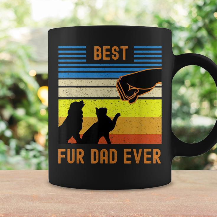 Funny Best Fur Dad Ever Vintage Retro Dog And Cat Owner V2 Coffee Mug Gifts ideas