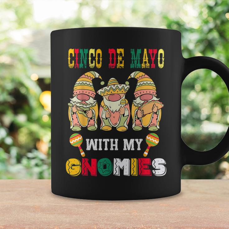 Funny Cinco De Mayo Fiesta With My Gnomies Trio Gnomes Coffee Mug Gifts ideas