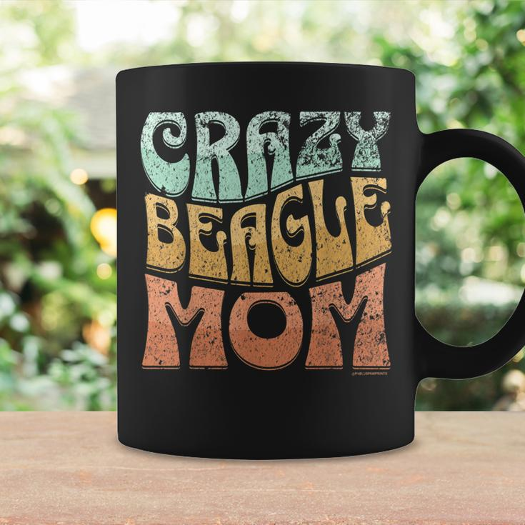 Funny Crazy Beagle Mom Retro Vintage Top For Beagle Lovers Coffee Mug Gifts ideas