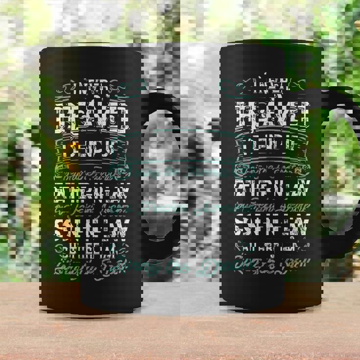 Funny Father In Law Of A Freaking Awesome Son In Law Coffee Mug Gifts ideas