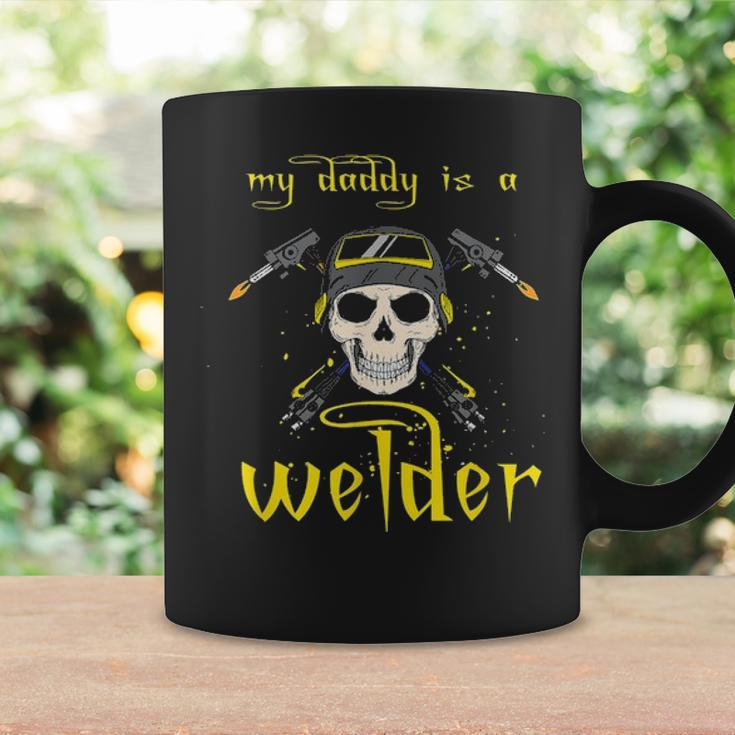 Funny Fathers Day My Daddy Is A Welder Gifts For Welder Dad Coffee Mug Gifts ideas