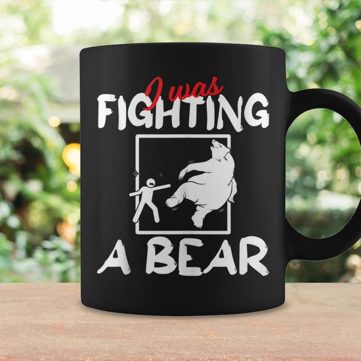 Funny Get Well Soon I Was Fighting A Bear Injury Broken Bone Coffee Mug Gifts ideas
