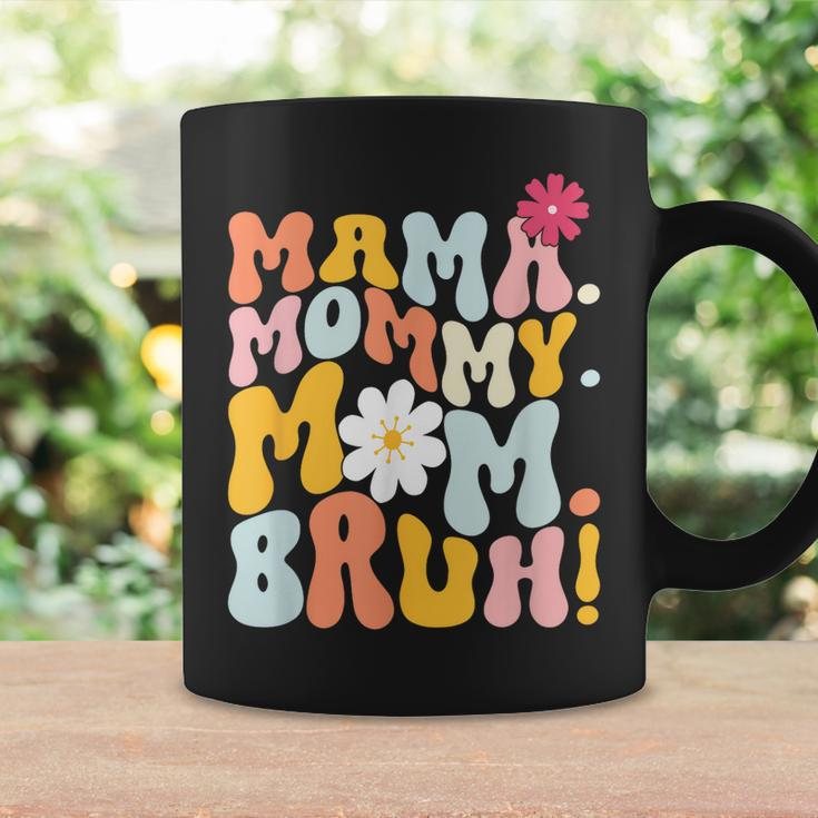 Funny Mama Mommy Mom Bruh Groovy Mothers Day Coffee Mug Gifts ideas